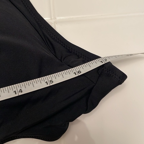 Cupshe Black Cutout Halter Style One Piece Monokini Bathing Suit, Size L - Picture 9 of 16